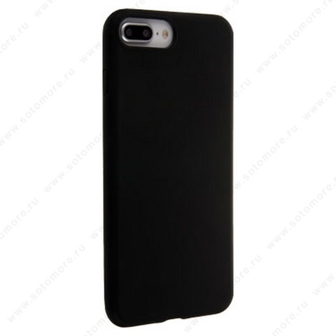 Накладка силиконовая для Apple iPhone 8 Plus/ 7 Plus жесткий матовый черный