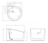 Abber AB9305 Акриловая ванна,95x95x76
