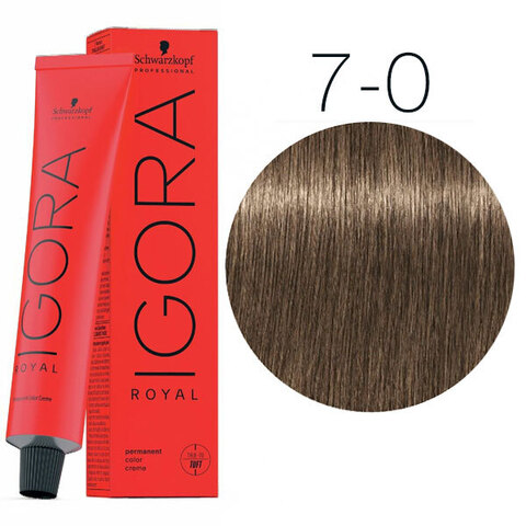 Schwarzkopf Igora Royal New 7-0 (Средний русый натуральный) - Краска для волос