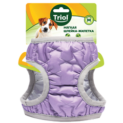 Triol шлейка-жилетка мягкая утепленная сиреневая M, обхват груди 400-450мм