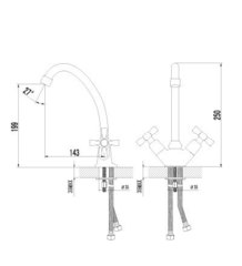 Смеситель для кухни LEMARK BENEFIT – LM2504C