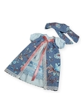 Платье прованс - Синий. Одежда для кукол, пупсов и мягких игрушек.
