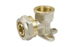 Угол (водорозетка) обжимной с крепл. 16-1/2 вн. VALTEC