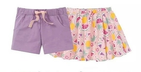 Комплект для девочки Lupilu юбка+шорты