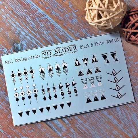 Слайдер-дизайн Nail Design Max BW -03