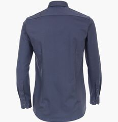 Рубашка Venti Body Fit 123932800-103 темно-синяя с растительной отделкой