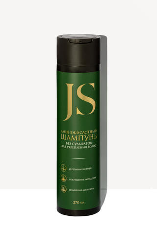 JS Аминокислотный шампунь без сульфатов для укрепления волос, 270 мл