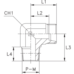Штуцер FC90 DL08 M12x1.5 (корпус) CAST