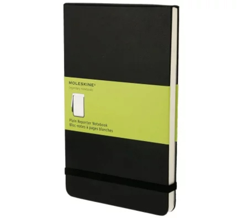 Блокнот Moleskine Reporter, цвет черный, без разлиновки