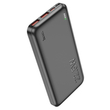 Внешний аккумулятор 10000 mAh с 2 USB + Type-C Hoco J101 с быстрой зарядкой 22.5W (Черный)