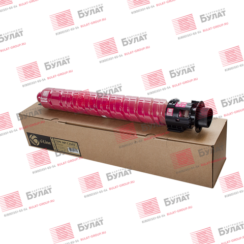 Тонер-картридж БУЛАТ s-Line MP C3503 (841819) для Ricoh Aficio MP C3003, MP C3503 (Пурпурный, 18000 стр.)
