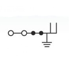 Клеммы заземления 2 пружинных и 2 штекерных соединения