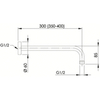 REMER 343L30RL Отвод для душа на стену 30см