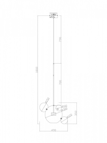 Подвесной светильник Freya Amoris FR5128PL-L10BS