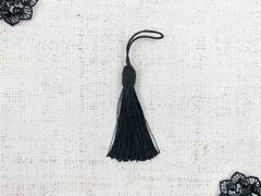 Кисть декоративная, L 14 см, чёрный