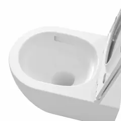 Унитаз подвесной Grossman GR-4415SQ Tornado безободковый с тонким сиденьем 525x360x345