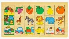 Рамка Вкладыш Подбери Картинку, микс. размер 30см*16см