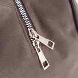 Сумка Саломея 2034 эко-замша серый шоколад