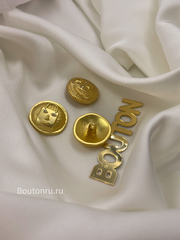 Пуговица Скиап. золотистая 