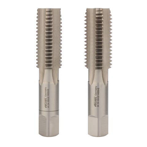 Метчик М24х3,0 (Комплект 2шт) DIN352 HSSE 6h 110мм a=14,5 Volkel 57374-2PC