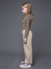031_ОС25 Брюки для девочки, бежевый