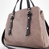 Сумка Саломея 166 македония тауп + черный