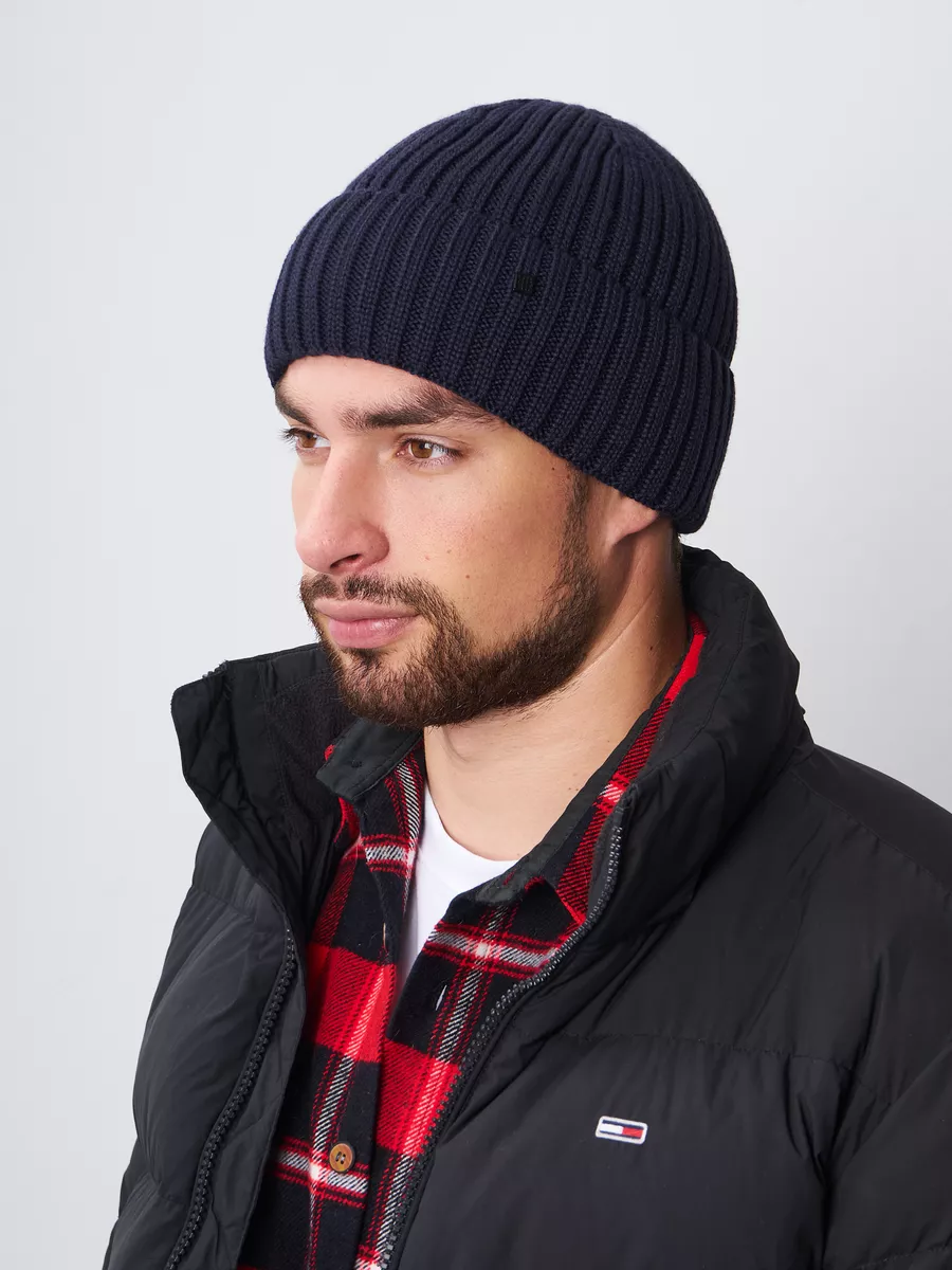 Шапка бини зимняя весенняя с флисом