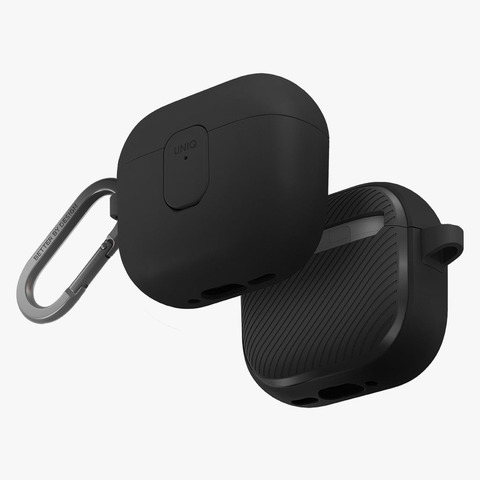 Чехол Uniq Clyde Case для AirPods 4, Уголь/Темно серый | Charcoal/Dark Grey