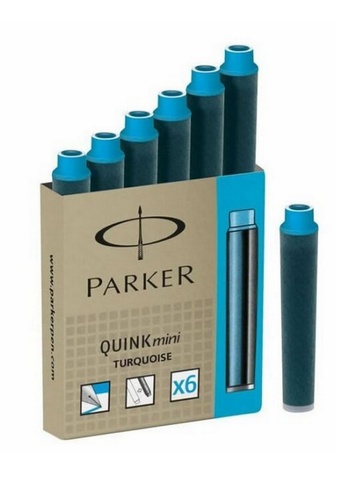 Картридж с чернилами Parker Quink MINI Z17, Turquoise (S0767270)