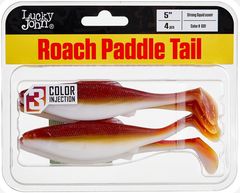 Виброхвост Lucky John Roach Paddle Tail 5in (12,7 см), цвет G01, 4 шт.