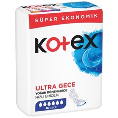 Qadın bezi \ прокладки \ pads Kotex  Ultra gecə 18 pcs