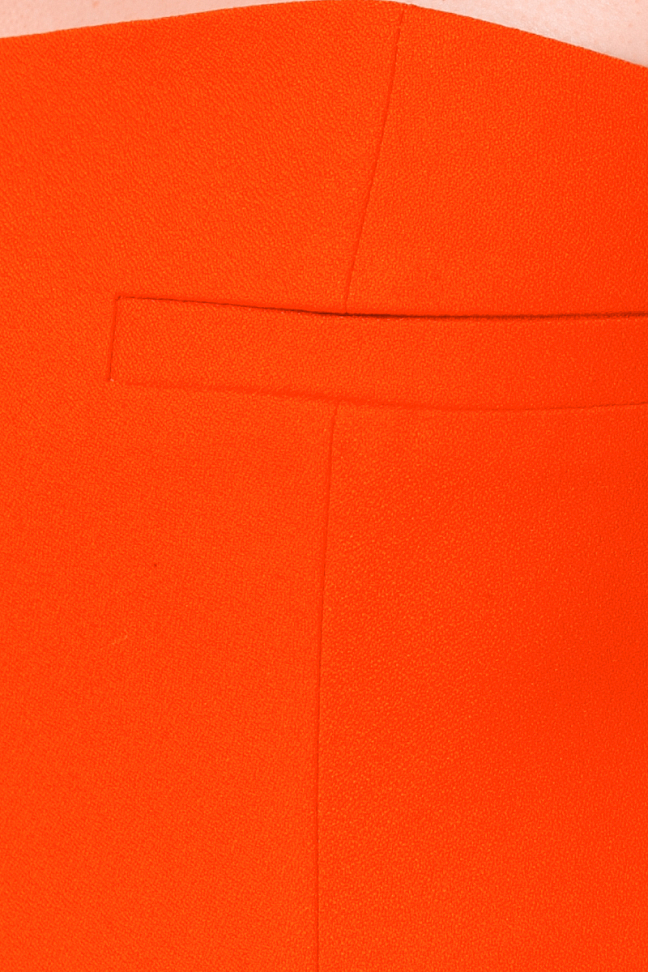 Корсет на молнии из костюмной вискозы, апельсин
