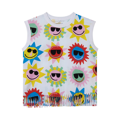 Футболка Stella McCartney Kids Sunshine Sunglasses