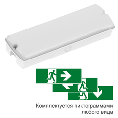 Светильник аварийно-эвакуационный с опаловым рассеивателем Moncato DP641 OPAL IP65