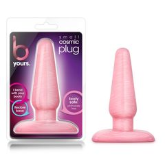 Розовая анальная пробка B Yours Small Cosmic Plug - 10,1 см. - 