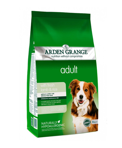 Arden Grange Adult сухой корм для собак с Ягненком и рисом 2 кг