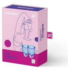 Набор менструальных чаш Satisfyer Feel_Confident_Голубой