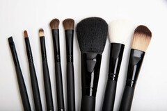 OG Набор кистей из натуральной щетины № 8 в кошельке на молнии ЧЕРНЫЙ (8 кистей)