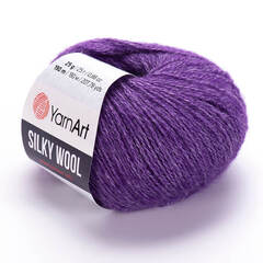 Пряжа Silky wool (Силки вул). Цвет: Фиолетовый. Артикул: 334