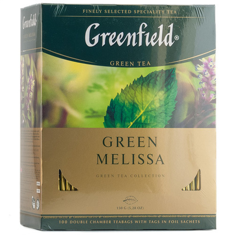 Чай зелёный Greenfield Green Melissa 100*1,5г