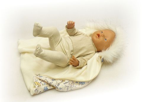 Спальный мешок - С куклой. Одежда для кукол, пупсов и мягких игрушек.