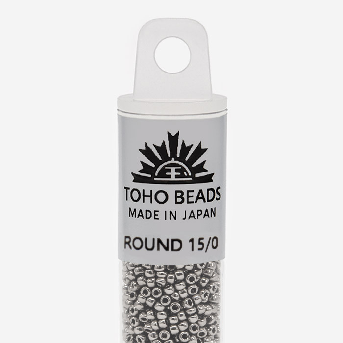 Японский бисер TOHO Round 15/0 (№711), металлизированный, непрозрачный глянцевый