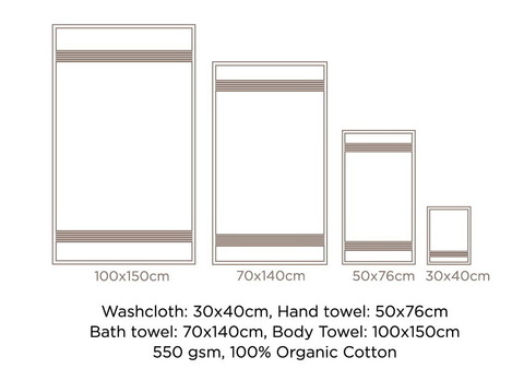 Полотенце 40х30 Hamam Galata Organic терракотовое