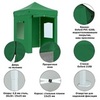 Тент-шатер быстросборный Helex 4220 2х2х3м, полиэстер, зеленый