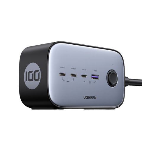 Зарядное устройство UGREEN CD270 DigiNest Pro 100W USB-C Station 100W 3* USB-C 1*USB-A, серый