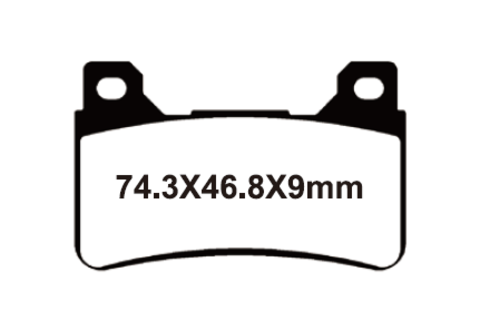 SNT-F114 Тормозные колодки дисковые мото YONGLI Sintered (FDB2181ST)