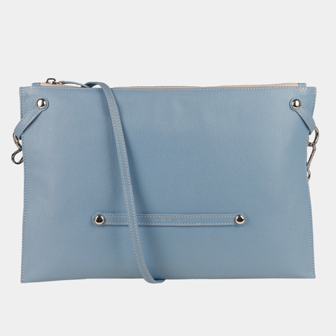 Сумка Tereze из кожи теленка, голубого цвета