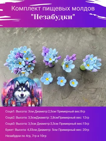 Комплект пищевых молдов 