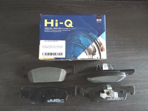 КОЛОДКИ ПЕРЕДНИЕ LOGAN 2014-, SANDERO 2014- HI-Q (L-140 ММ)