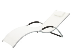 Шезлонг с подлокотниками Barbados white